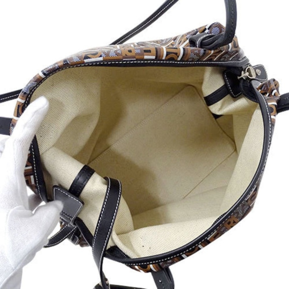 LMT: Salvatore Ferragamo Shoulder Brown Pouch Attached Handbag -NWOT - Picture 13 of 16